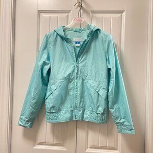 Columbia Aqua Windbreaker Omni-Tech Hooded Rain Jacket Girls - (14/16) Large